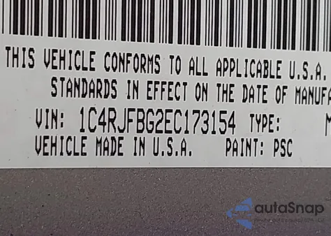 2014 Jeep Grand Cherokee Limited from USA, damaged, VIN 1C4RJFBG2EC173154